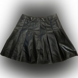 Black pleather skirt